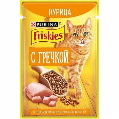 Консервы Friskies для кошек, курица, гречка