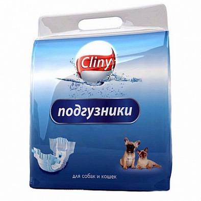 Экопром Cliny К204 Подгузники для собак и кошек L 8-16кг 8шт