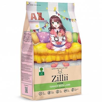Сухой корм ZILLII Kitten для котят, индейка и ягненок
